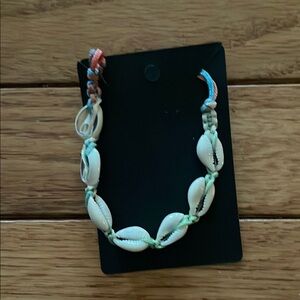 Shell Bracelet with Braided Cord